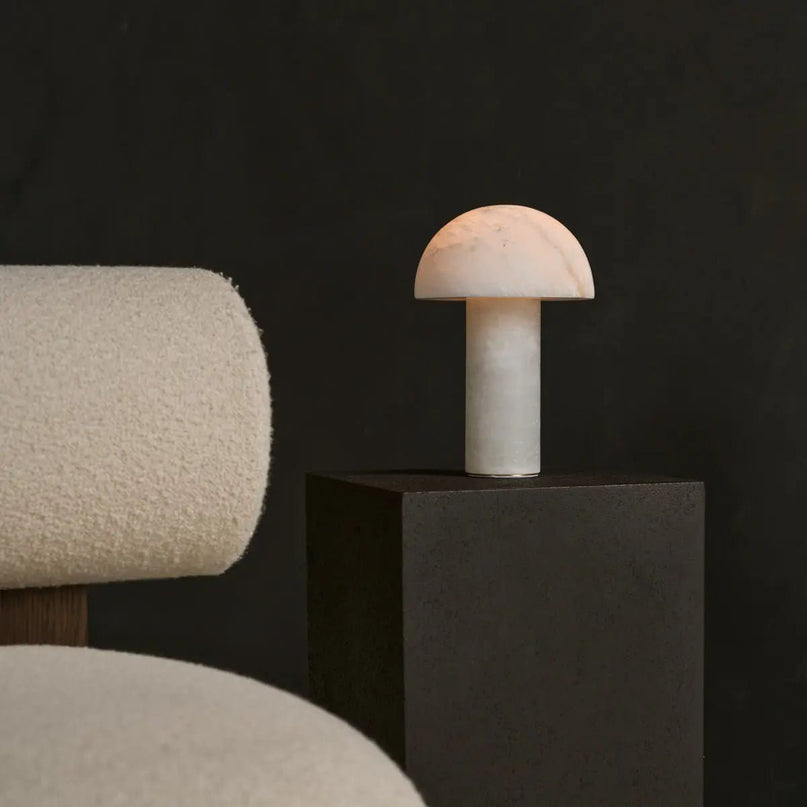 Francesco stijlvolle albasten lamp – handgemaakte luxe verlichting