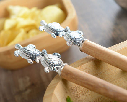 Silver Turtle Salad bestek