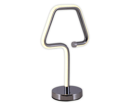 LED tafellamp "Loop Line" h: 30cm chroom