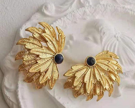 Vintage geïnspireerde Peacock Wings oorbellen