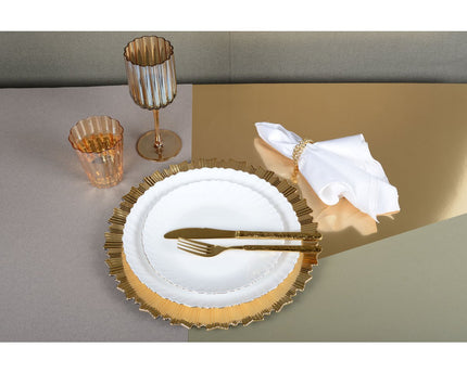 Set van 4 rondes van gouden ketens handdoeken
