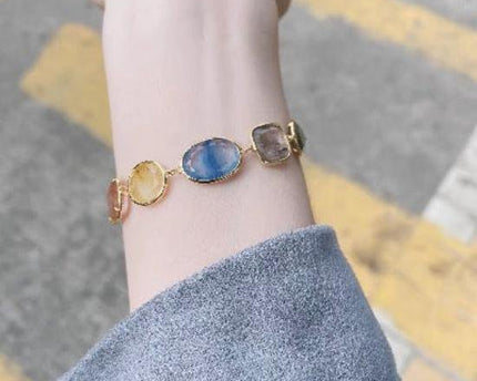 Rainbow Quartz kristallen kralen 5-stenen armbanden