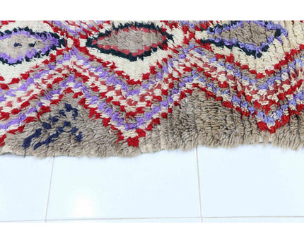 Zuiver wollen Marokkaans Berber halkleed 72 x 190 cm