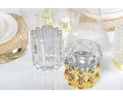 Half gouden bubbelkaarshouder