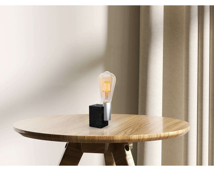LED-lampen van 4 set E27 versie 4 watt, gemaakt van metaal en glas, warm wit