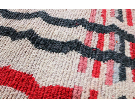 Zuiver wollen Marokkaans Berber halkleed 71 x 353 cm