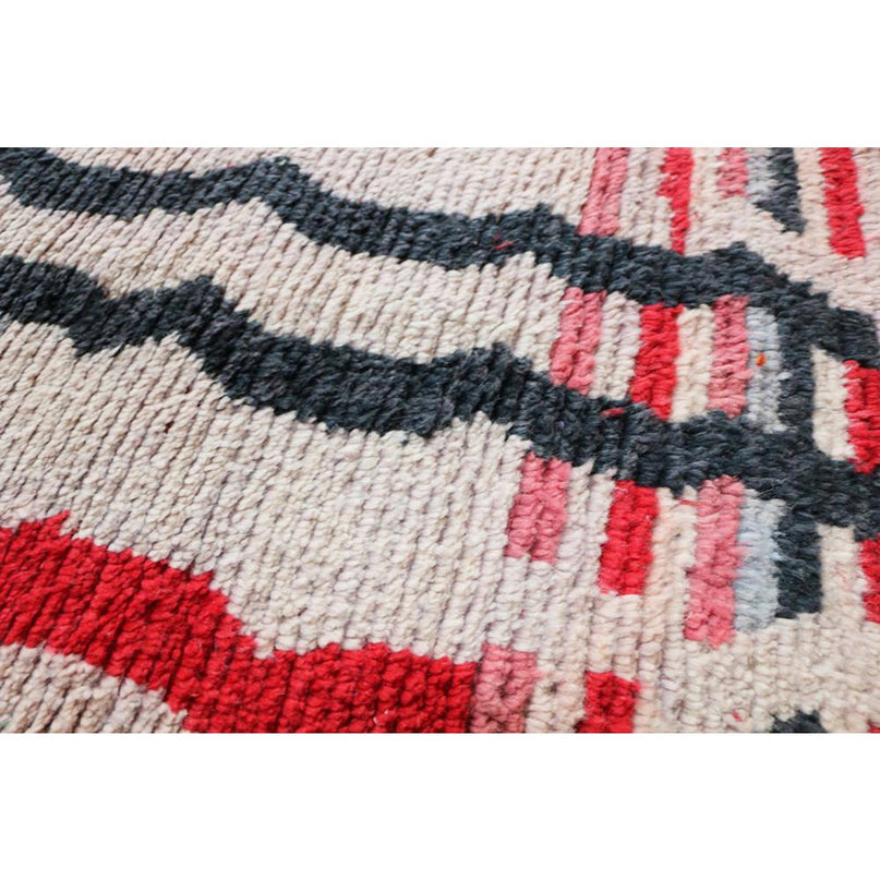Zuiver wollen Marokkaans Berber halkleed 71 x 353 cm