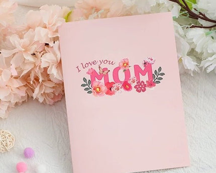 3D-kaart voor de dagkaart van Mum-Mother's Day