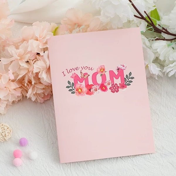 3D-kaart voor de dagkaart van Mum-Mother's Day