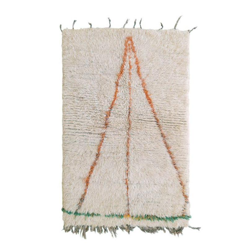 Zuiver wollen Marokkaans Berber-tapijt 133 x 182 cm