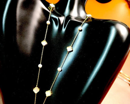 Elegante MOP Lucky Clover parels kralen ketting