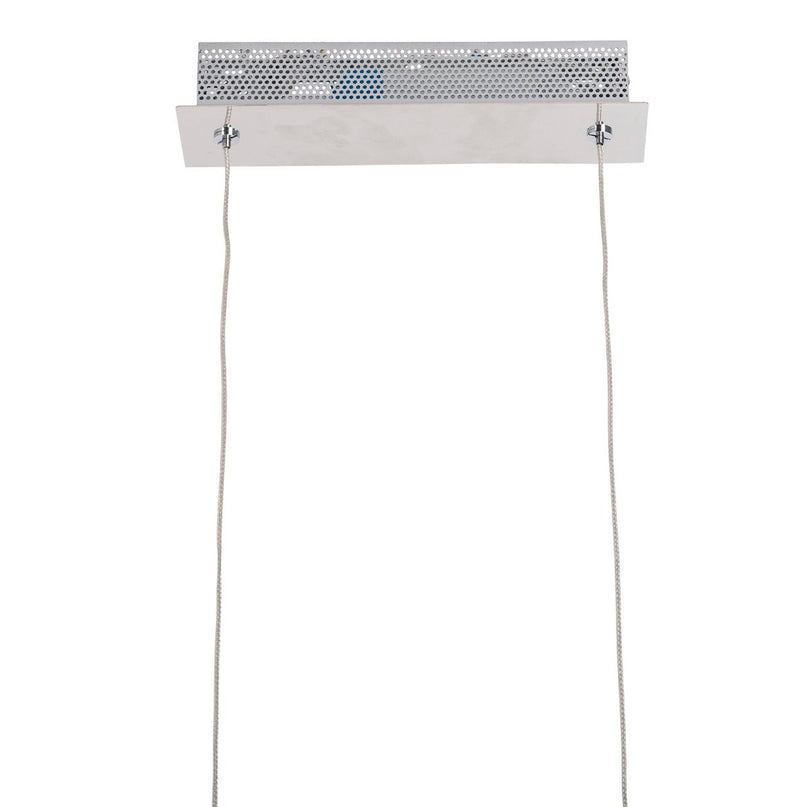 LED hanglamp "balk" gemaakt van metaal en plastic in stalen blank, met geïntegreerde LED