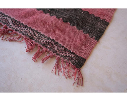 Zuiver wollen Marokkaans Kelim Berber tapijt 144 x 253 cm