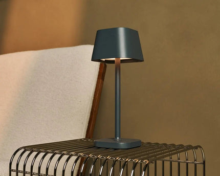 Ava Stone Gray - Oplaadbare tafellamp | Stijlvol, draadloos lamp en dimbaar