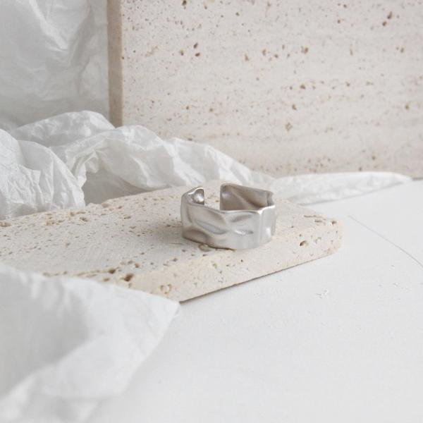 Wave n Sand getextureerde gedurfde ring