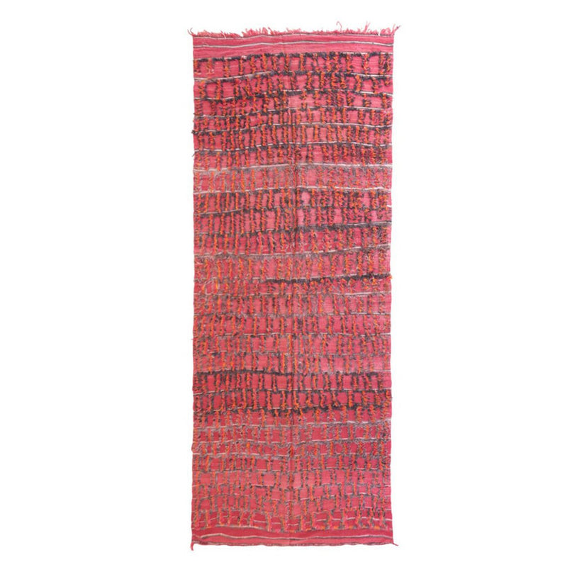 Zuiver wollen Marokkaans Kelim Berber tapijt 175 x 467 cm