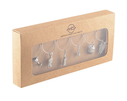 Silver Charm Glass Brands - veel van 6