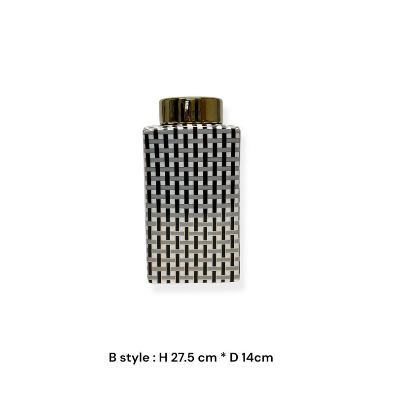 Gouden busje met deksel