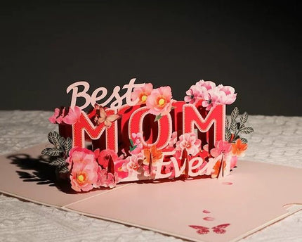 3D-kaart voor de dagkaart van Mum-Mother's Day