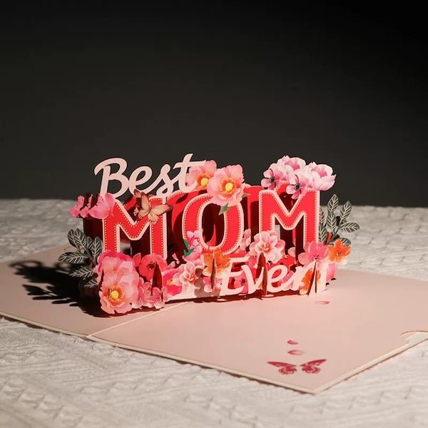 3D-kaart voor de dagkaart van Mum-Mother's Day