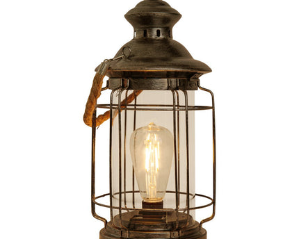 LED decoratief zonnelampje "Bruno" gemaakt van metaal, glas en plastic, koper, met een stevig ingebouwde LED, voor buiten