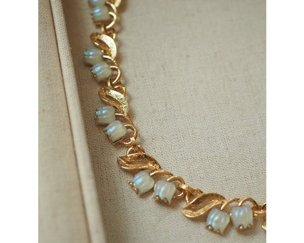 Moonlight Muguet - Vintage Lelietje-van-dalen ketting
