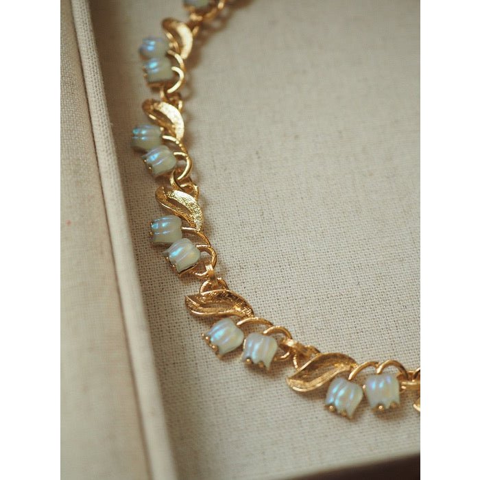Moonlight Muguet - Vintage Lelietje-van-dalen ketting