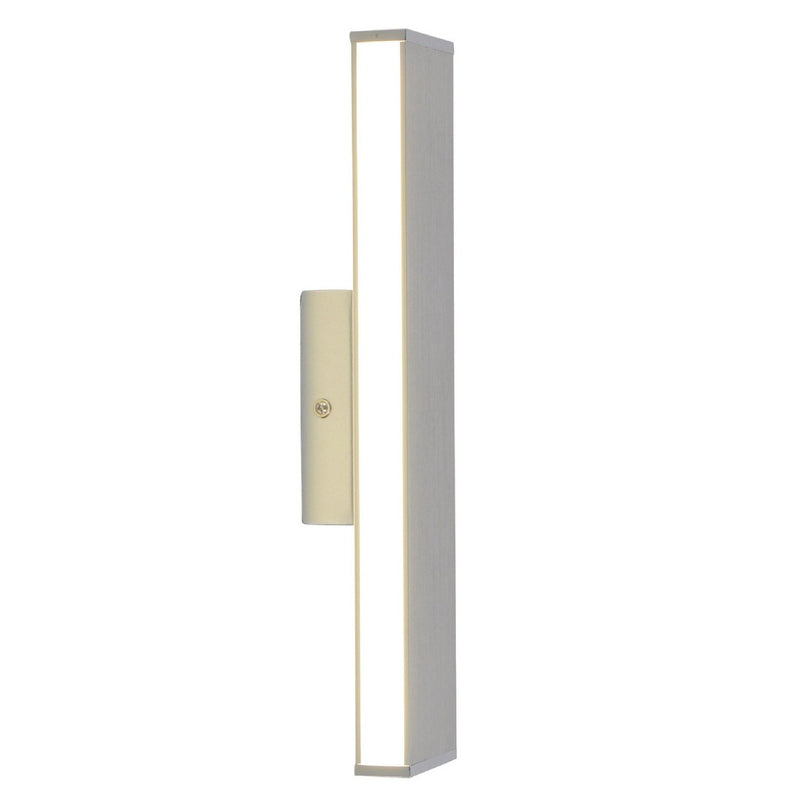 LED -wandlamp "Dubai", moderne wandlamp gemaakt van aluminium en plastic, stevig gebouwd -in LED's, 32 cm lang of hoog. Ideaal voor de verlichting van ingangen, gangen, voor het structureren van grote wandoppervlakken