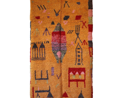 Zuiver wollen Marokkaans Berber-tapijt 151 x 248 cm