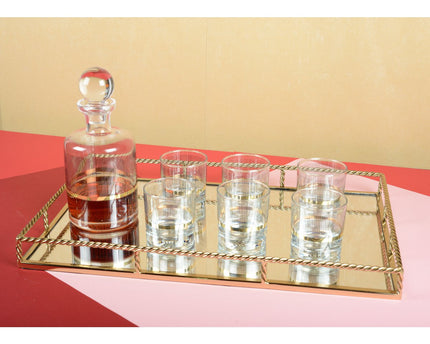 Zwarte en gouden whisky -bril - veel 6