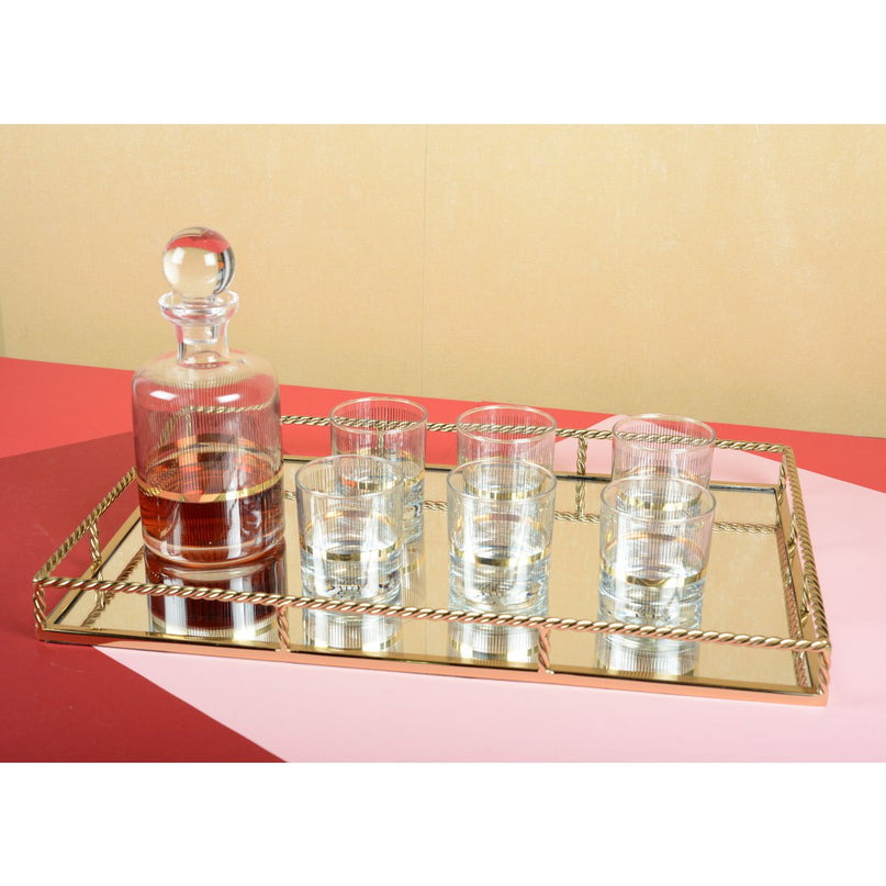 Zwarte en gouden whisky -bril - veel 6