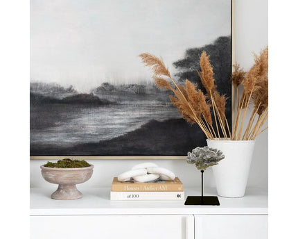 Coral collectie met metalen standaard ( champagnekleur)