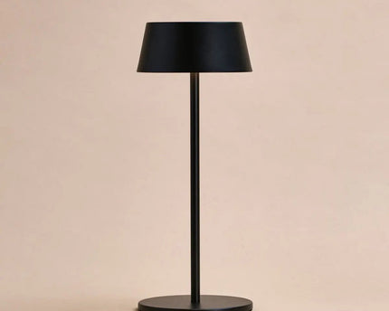 Hugo Midnight Black oplaadbare tafellamp - dimbaar, stijlvol en draadloos