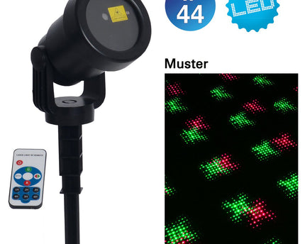 Laser buiten spion met projector, spies gemaakt van plastic, kleurrijk, met geïntegreerde LED, spotlight voor buiten