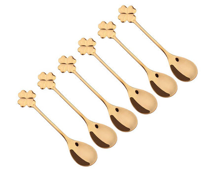 Gouden lepels klaver - veel van 6