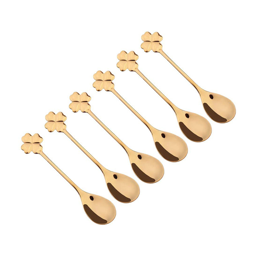 Gouden lepels klaver - veel van 6