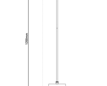 LED Draadloze lamp "Lupa", 135 cm hoog, aluminium wit en plastic, geïntegreerde LED's, 2400 lm, dimable, CCT-functie, 3000-6500 K, RGB-lichtwisselaar