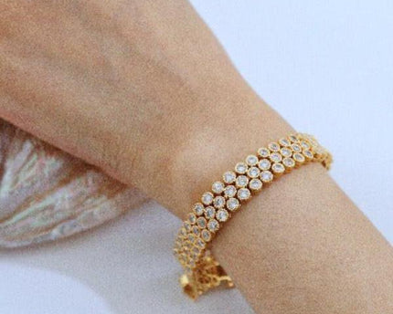 Vintage luxe honingraatarmband
