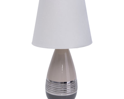 Keramische tafellamp "Carrara" h: 38cm