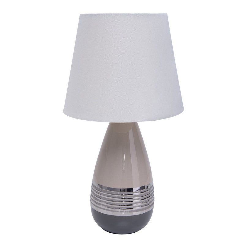 Keramische tafellamp "Carrara" h: 38cm