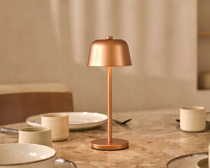 Anton Koperen Oplaadbare Tafellamp | Stijlvolle en draadloze verlichting