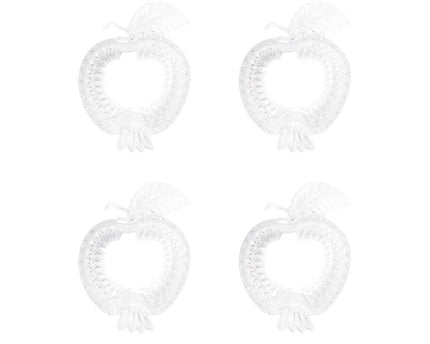 APPEL GLAZEN KOPJES 16,5X12,2X4,5CM - SET VAN 4