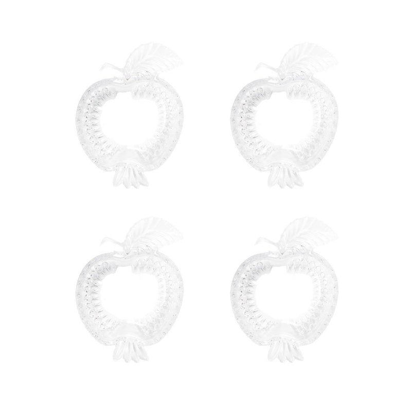 APPEL GLAZEN KOPJES 16,5X12,2X4,5CM - SET VAN 4