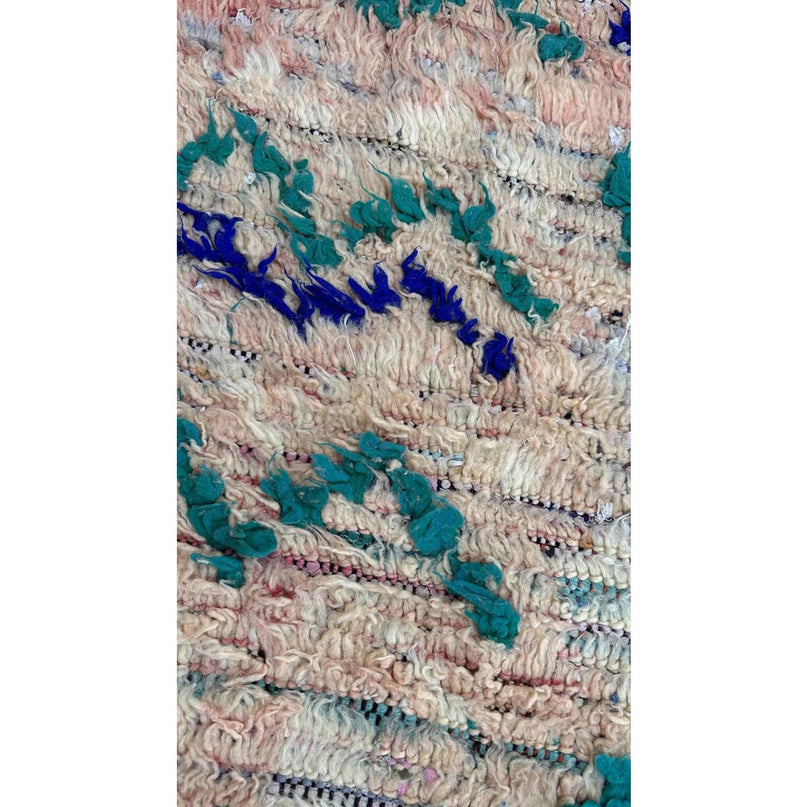 Zuiver wollen Marokkaans Berber-tapijt 115 x 239 cm