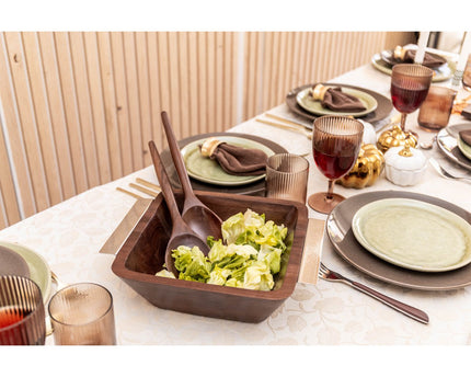 Houten salade bestek