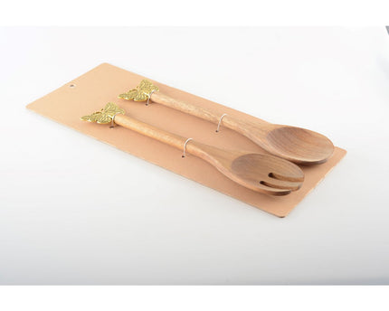 Gouden vlindersalade bestek
