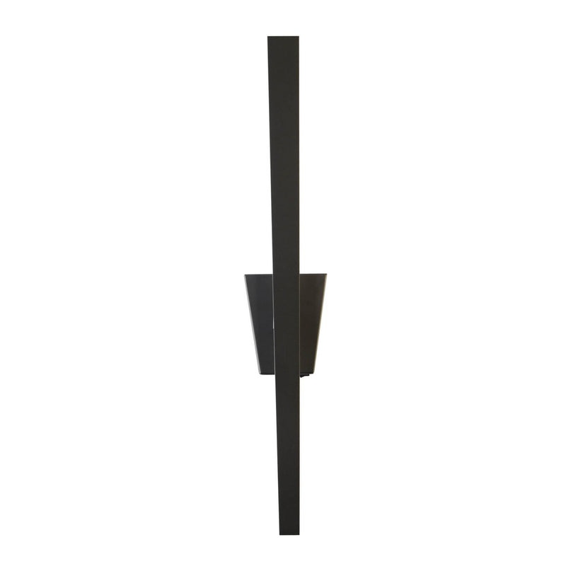 LED -wandlamp "Trevor" zwart, wandlampmetaal en plastic in het zwart, met stevig ingebouwde LED's, wandverlichting binnen 62 x 10 x 4,5 cm