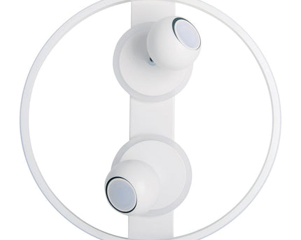 2 Spot LED -plafondlamp "Ronda" Ø 40 cm, gemaakt van metaal en plastic, wit, GU10, vlekken binnen