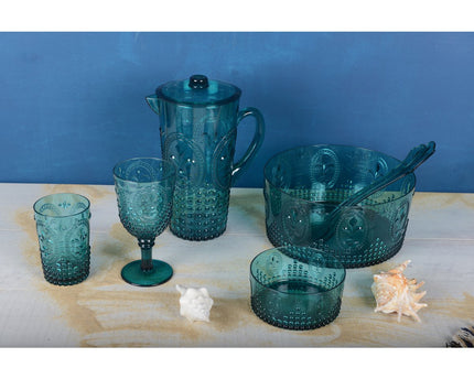 Saladier 26cm acryl turquoise