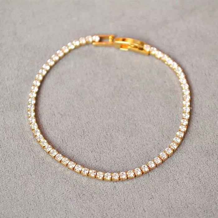 Tijdloze diamanten look sprankelende armband